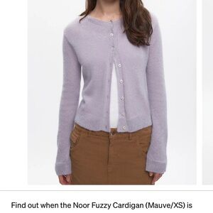 KOTN Mauve Button-Up Cardigan